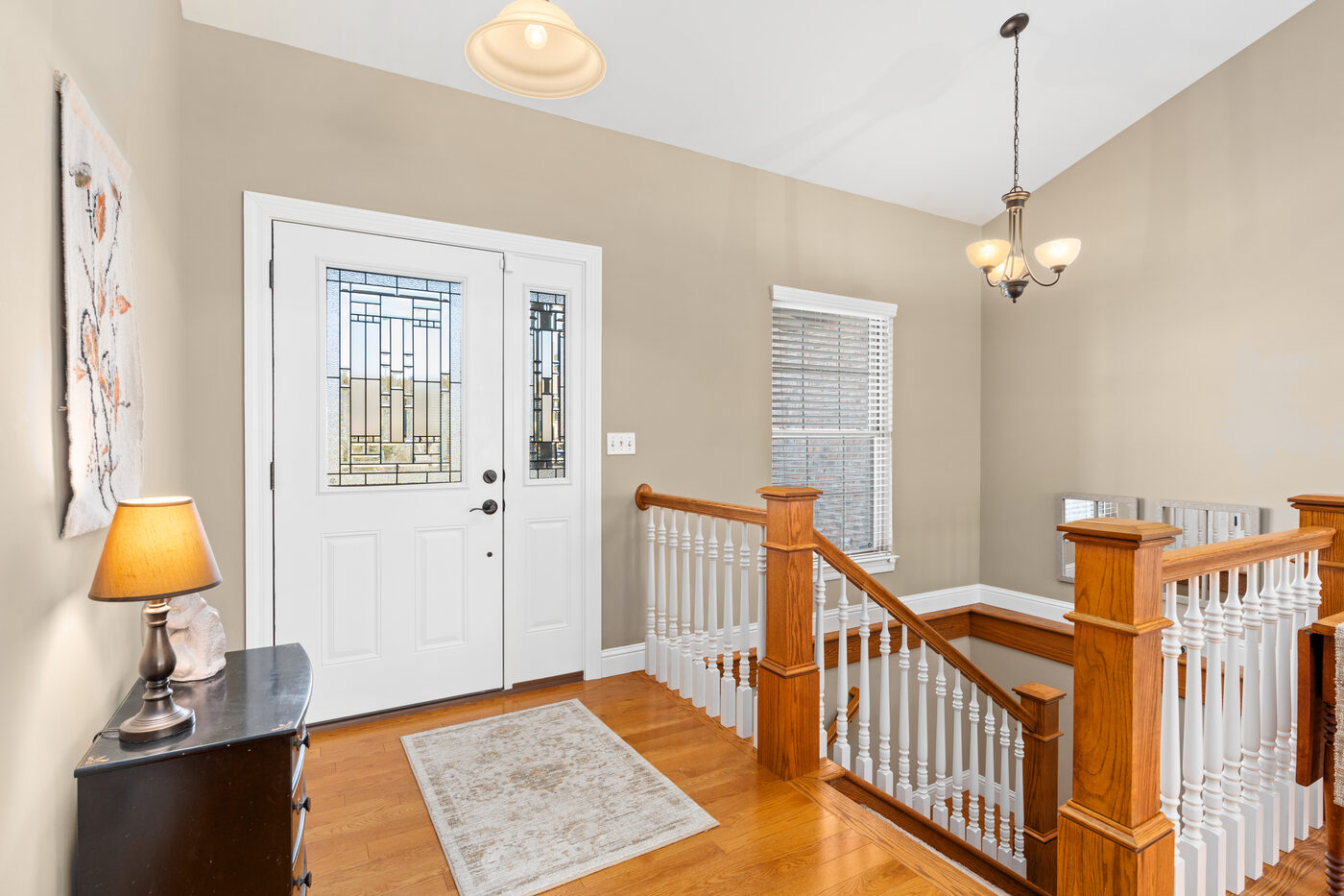 Featured listing — warm staged interior